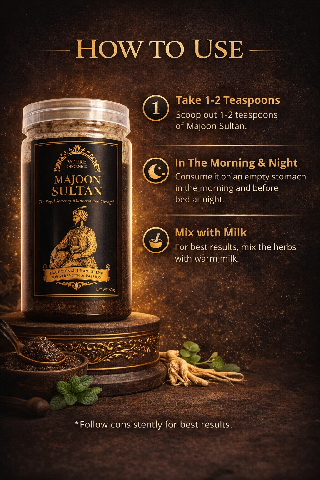 Majoon Sultan – Unani Herbal Vitality & Stamina Supplement (500g)