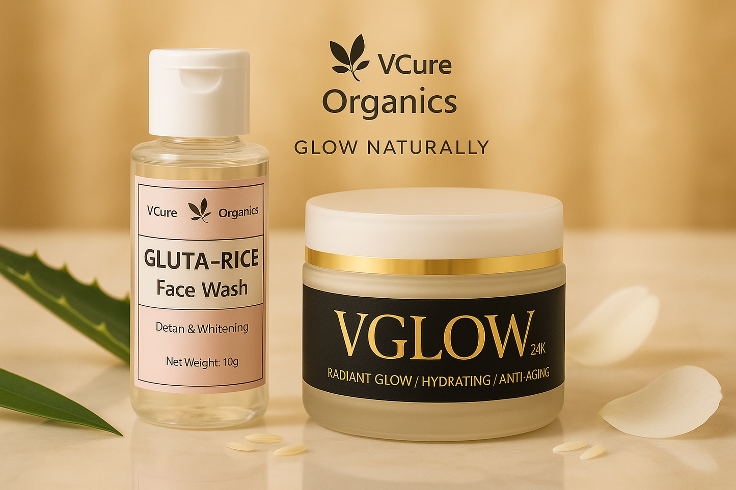 VCure Gluta Glow Duo — Brightening & Hydrating Skincare Kit