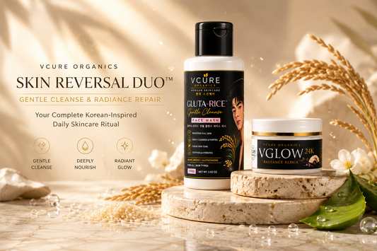 VCure Organics Skin Reversal Duo™ | Gentle Cleanse & Radiance Repair