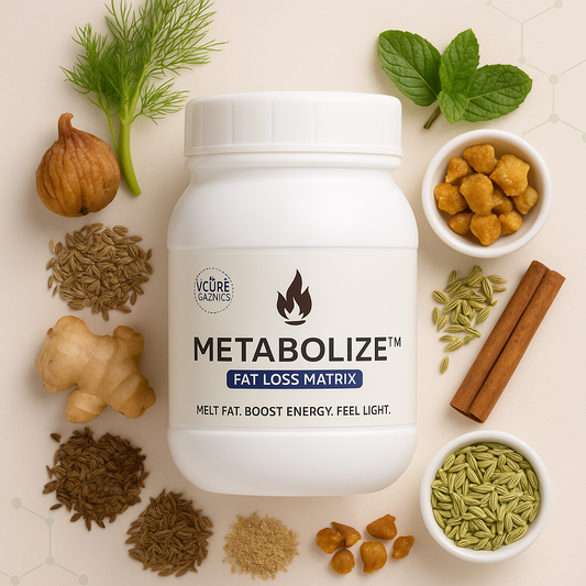 VCure Organics METABOLIZE™ Fat Loss Matrix | Natural Unani Fat Burn & Metabolism Booster