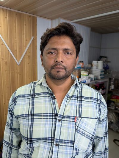 Before using VCure Gluta Glow Duo — Brightening & Hydrating Skincare Kit